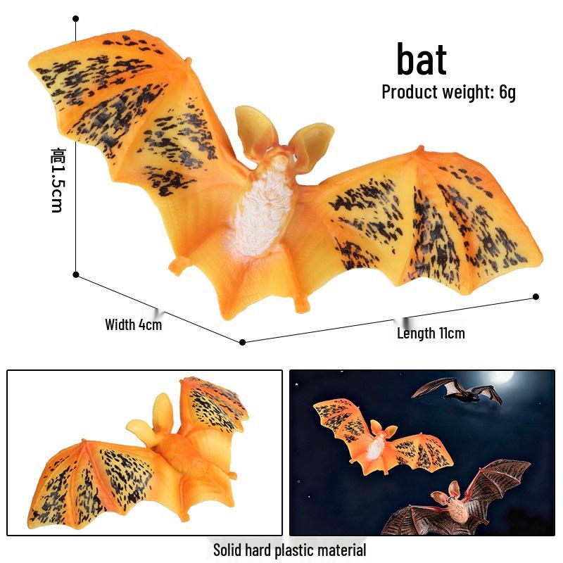 Cross-border Cognitive Animal Model: Hand-painted Flying Fox Bat Toy Ornament