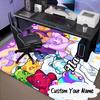 Custom Name Rainbow Aphmau Fantasy World Rug for Living Room, Game Rooms, Office, Bedroom, Floor Mat Playful Design, fan gifts Christmas decor