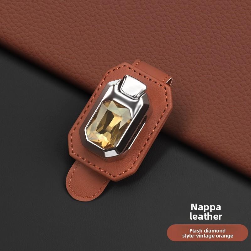 

Car Sunglasses Frame leather Glasses Clip Multi Function In Car Creative Eye Box Card Clip On Board Car Accessorie Auto Interior