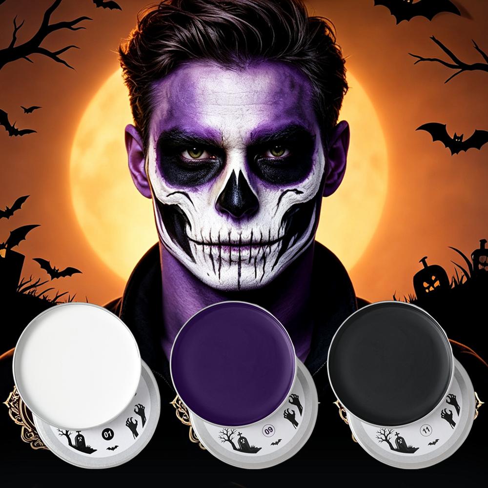 30g Water Soluble Face Body Paint Cream Highly Pigmented Halloween Cosplay Stage Makeup Safe Non Toxic Easy Clean Adults Kids