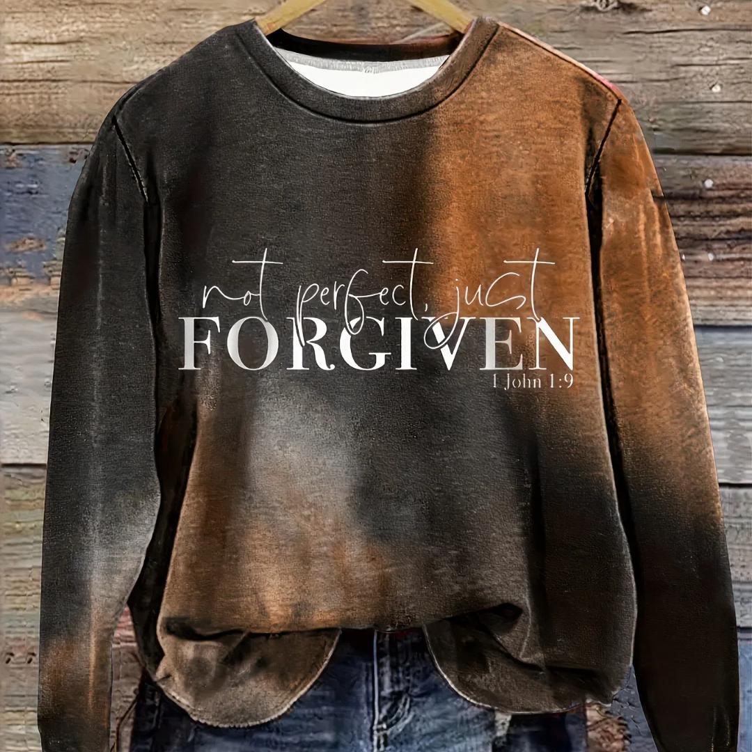 

Уютный свитер-пуловер с принтом FORGIVEN больших размеров, повседневный, с длинными рукавами и круглым вырезом, для осени и зимы 6XL