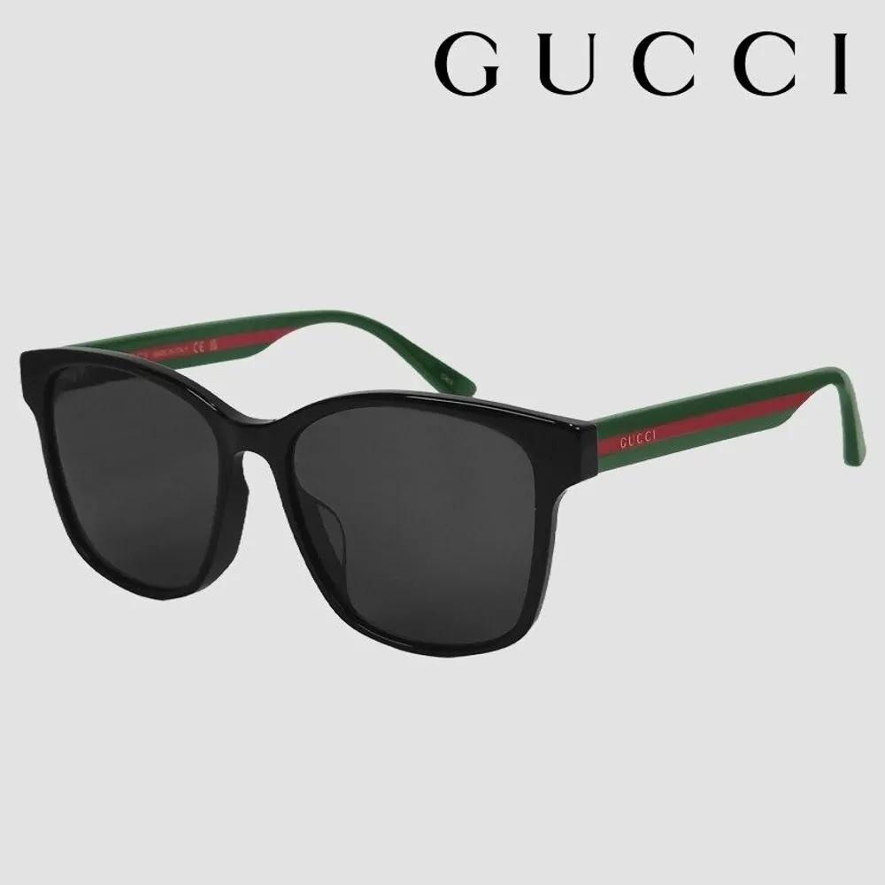 

Gucci Sunglasses GG0417SK 001 Web Logo Black Unisex