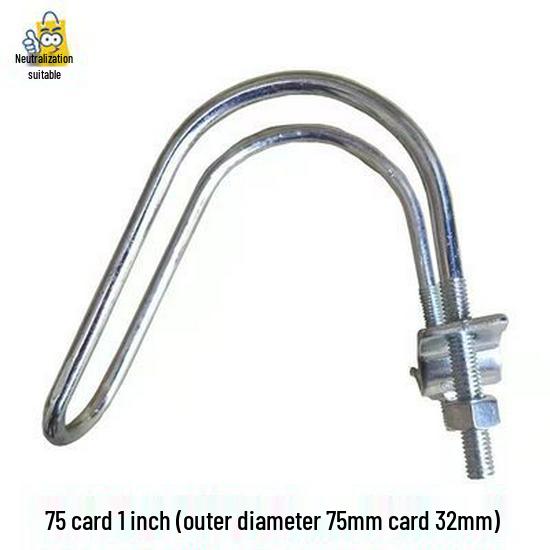 Double U-Bolt Galvanized Cross Pipe Clamp with Free Shipping