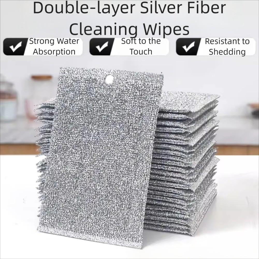 10 STÜCKE Multifunktionale Stahldraht Spültücher Antihaftöl Reinigungswerkzeuge Küchenreinigung Scheuerschwamm Doppelseitig