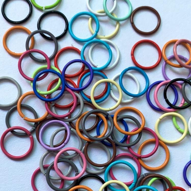 Bulk 1000pcs Colorful Jump Ring Earring Bracelet Accessory Opener Ring Maker for Earring Key Chain Connector Jewelry Findings