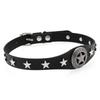 Pentagram Alloy PU Leather Choker, Gothic Harajuku Star Clavicle Necklace