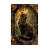 Metal Gnome with Bee Sign 2D Flat Garden Decor Outdoor Wall Art 20x30 cm