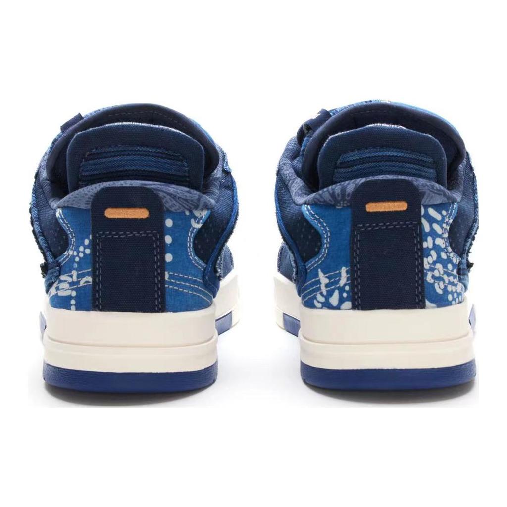 New LiNing Wave Pro Anti Slip And Wear Resistant Breathable Low Top Skateboard Shoes Men's Blue AECS079-1