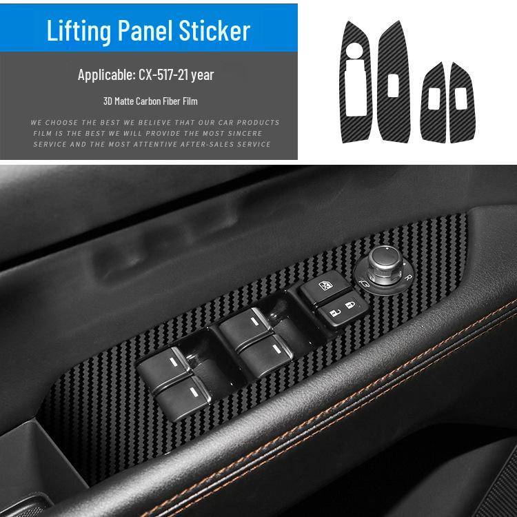 Mazda CX5/CX30 (17-21) Interior Carbon Fiber Sticker - Damage-Free Replacement