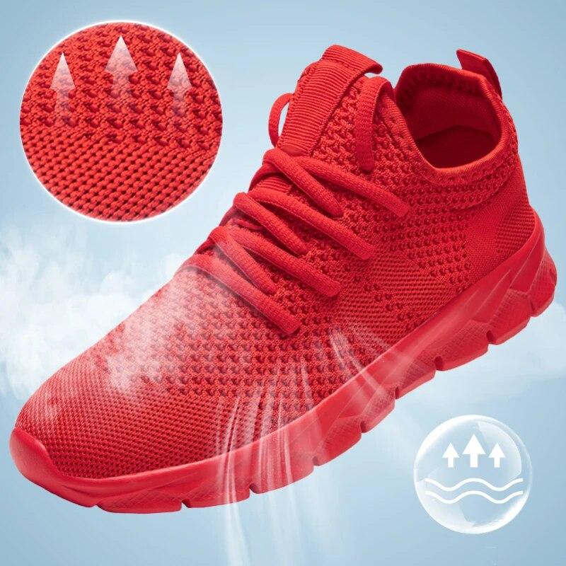 Scarpe Casual da Uomo Leggere Antiscivolo Comode Traspiranti Sneakers Scarpe da Corsa Outdoor per Uomo Taglia a Spinta Calzature in Rete