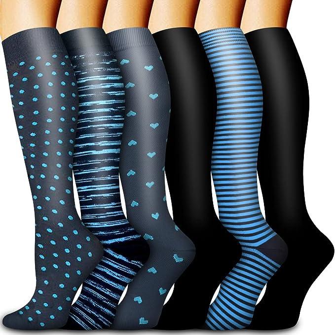 Unisex Cross-Border Compression Socks - Perfect for Sports, Running, Yoga; Knee-High, Calf-Length; Leg Slimming.