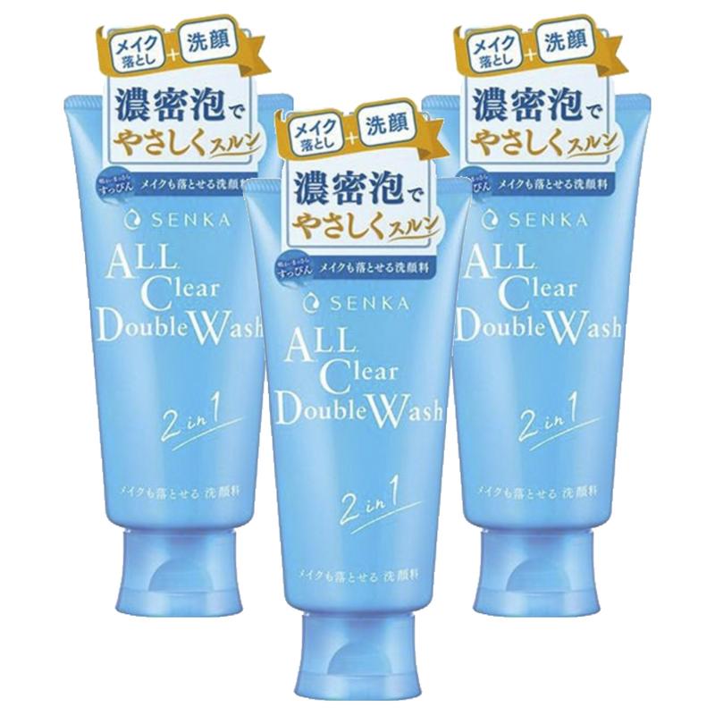 Senka All Clear Double Wash, 120g, 3 Pcs