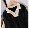Sweatshirt for Women Cotton Oversize Thickened Loose Half-high Neck Casual Pullover Long Sleeve Winter Sweatshirt Top