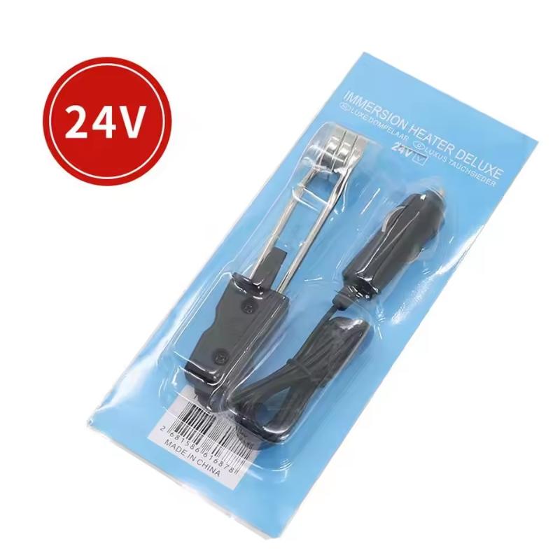 

Portable 12V 24V Car Immersion Heater Portable High Quality Safe Warmer Fashion Durable Auto Electric Tea Coffee Water Heater 24V
