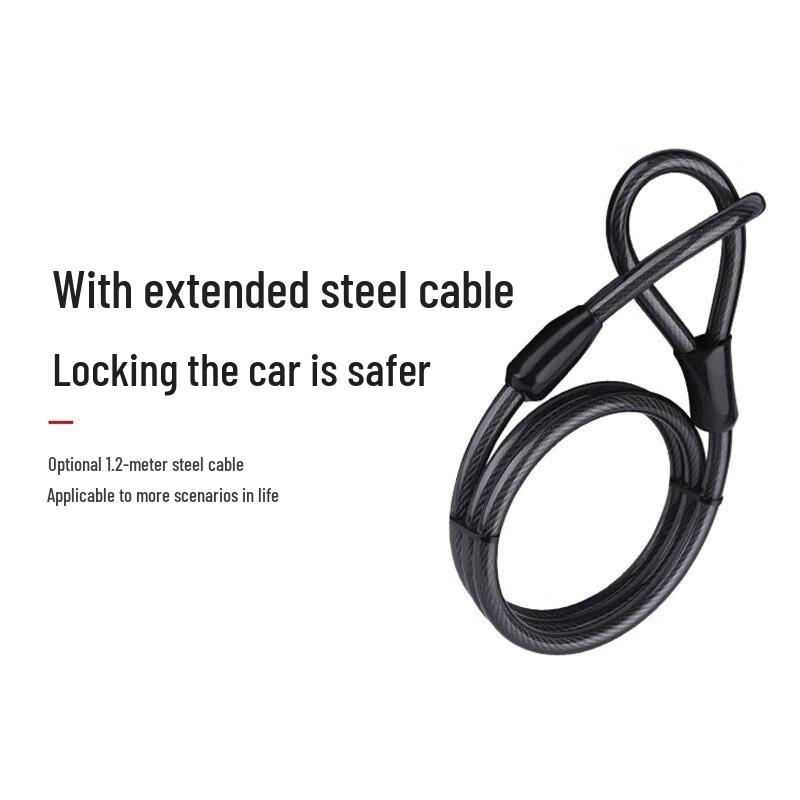 Lishi Mountain Bike Steel Cable Password Lock