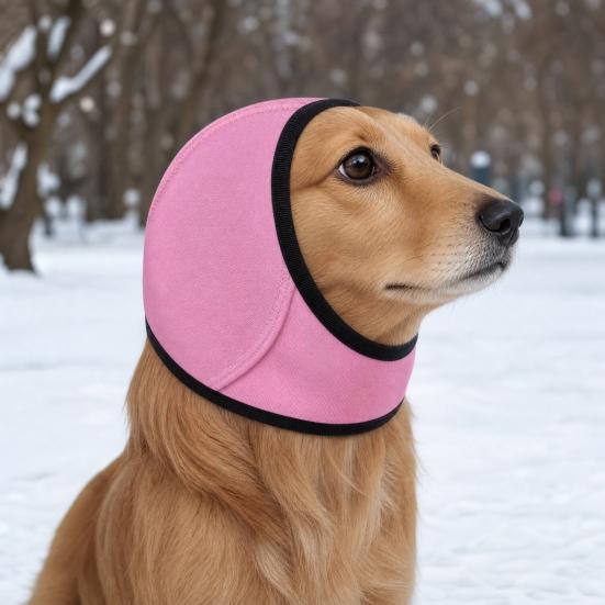 Noise Cancelling Ear Wrap, No Shake Dog Ear Muffs, Noise Reduction Earmuffs from Thunder Vacuum, Dog Calming Ear Wrap for Grooming Bathing Swimming