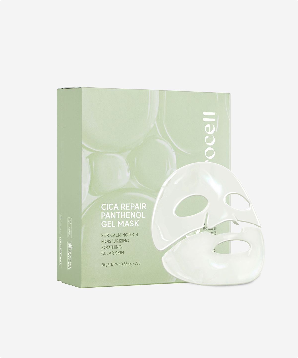 [7 Sheets] Cica Panthenol Soothing Gel Mask