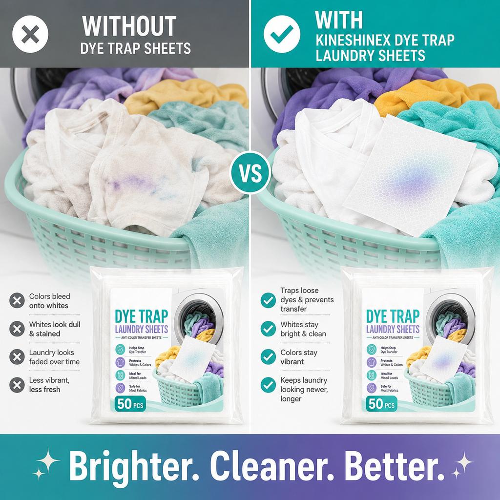 Sheets for Washing Machine, Absorbing Sheets Help Color Bleeding in Mixed Loads