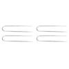 4 Pcs U Shaped Nail Tent Ground Staple High Hardness Stainless Steel Garden Pegs Securing Lawn Supplies