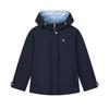 Heritage Classic Minimalist Trendy Retro Sports Casual Everyday Versatile Loose Hooded Woven Jacket Women Jackets Cigarette-Blue F11W628703FDB