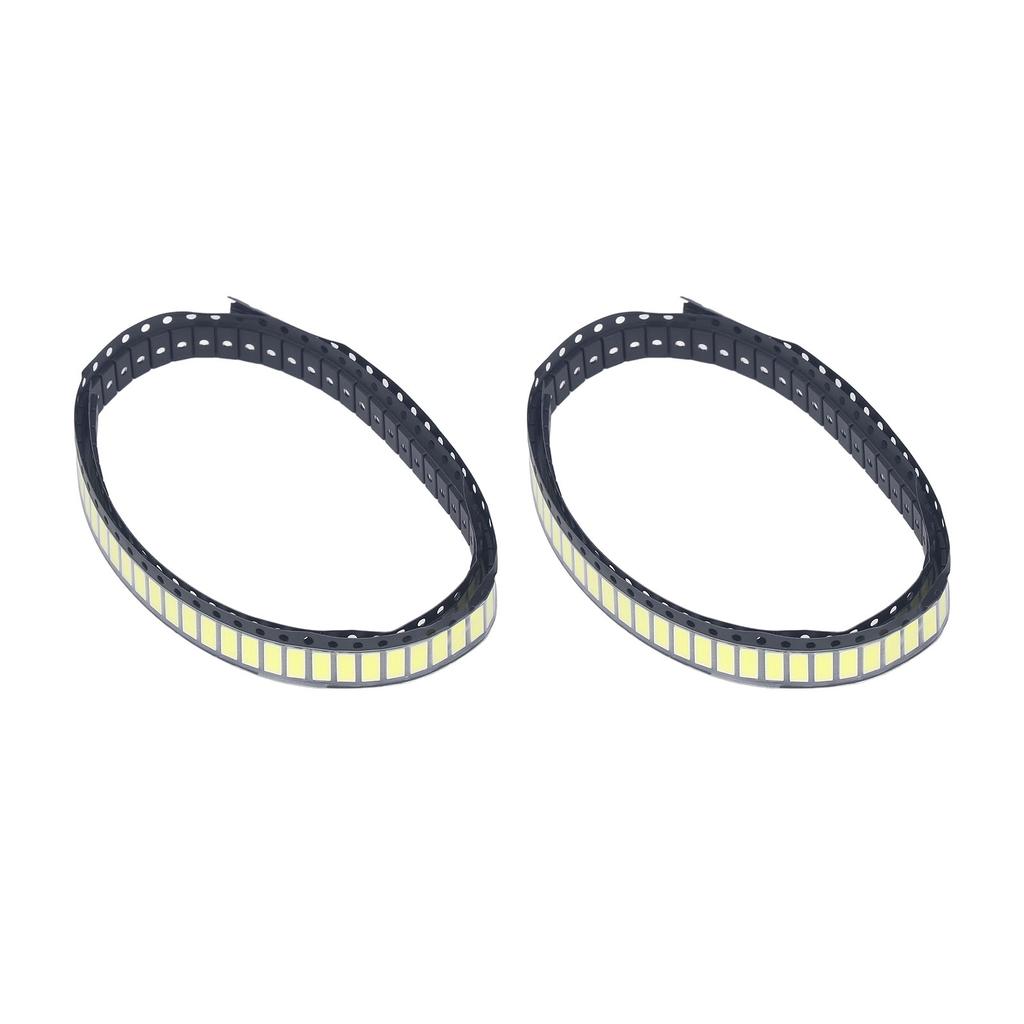 200Pcs White 6V SMD LED Light Bead Color Temperature 6000‑6500K LCD TV Backlight Bead