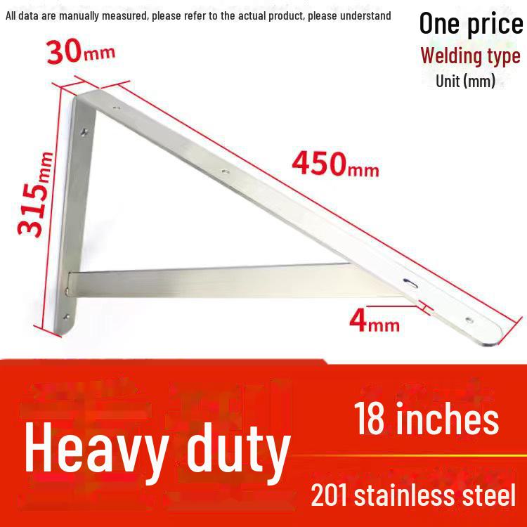 Stainless Steel Wall-Mounted Triangle Support Bracket