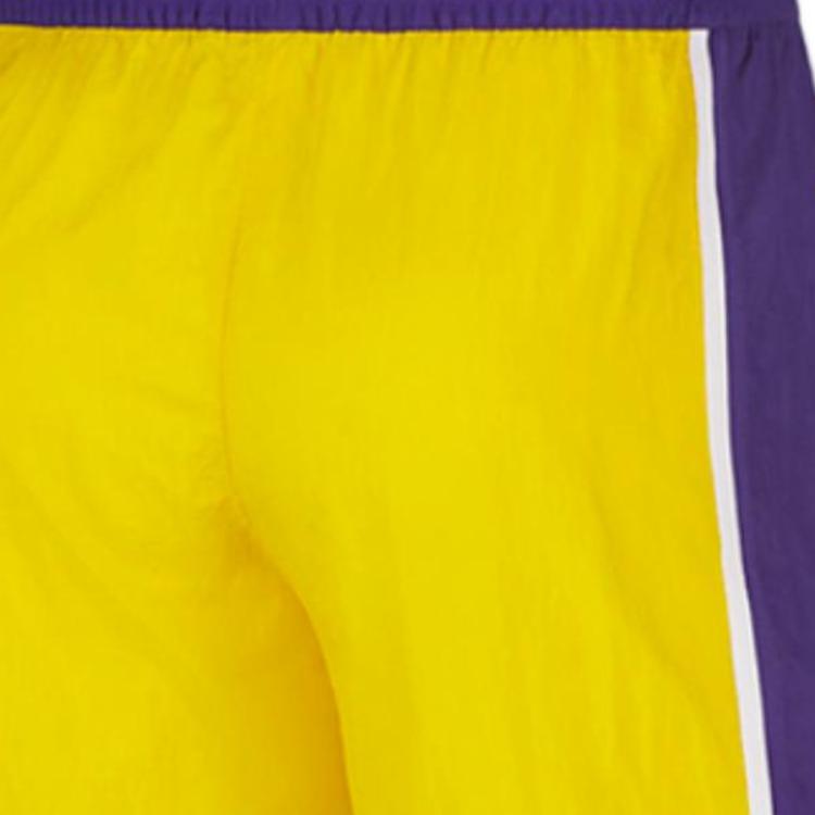 Nike Los Angeles Lakers Courtside Heritage NBA Drawstring Straight-Leg Sports Shorts Men Bottoms Amarillo-Yellow Cv5603-728