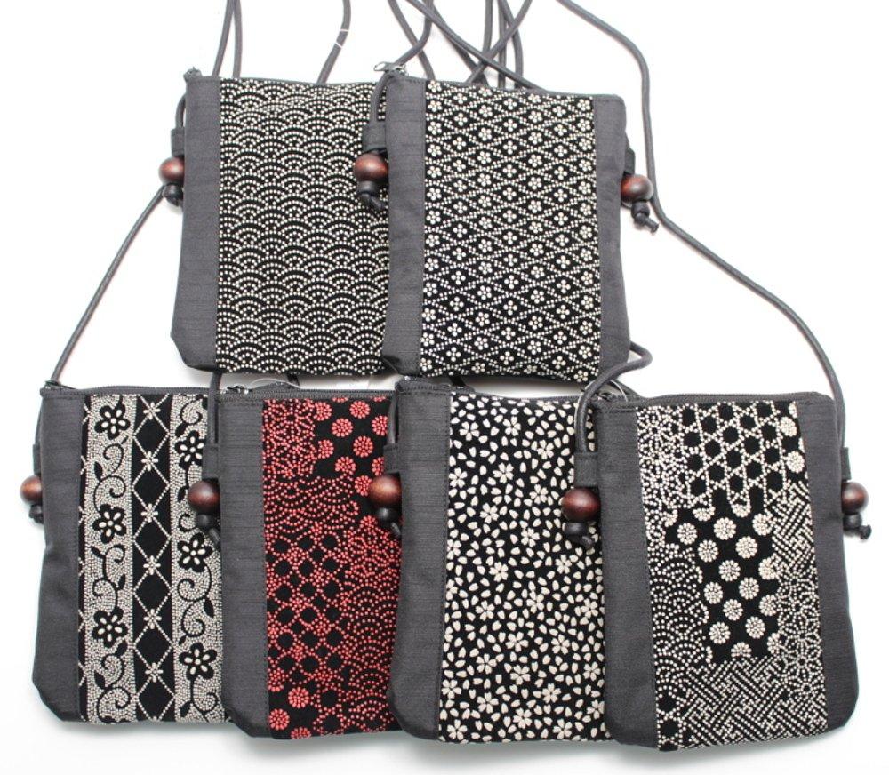 Maruzen Suede Walking Cherry Blossoms Inden-style Pochette,