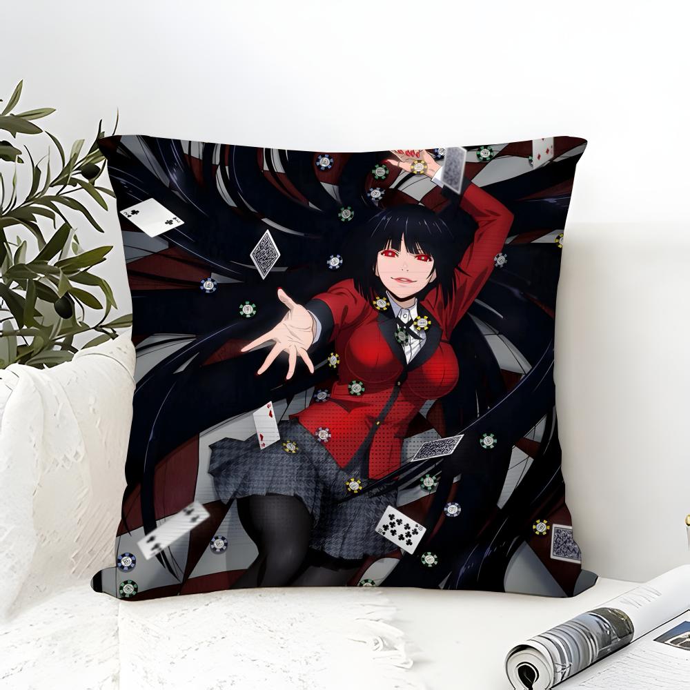 Anime Comics K-Kakegurui Yumeko Jabami Pillow Case linen pillow case sofa home decor cushion cover cushion cove