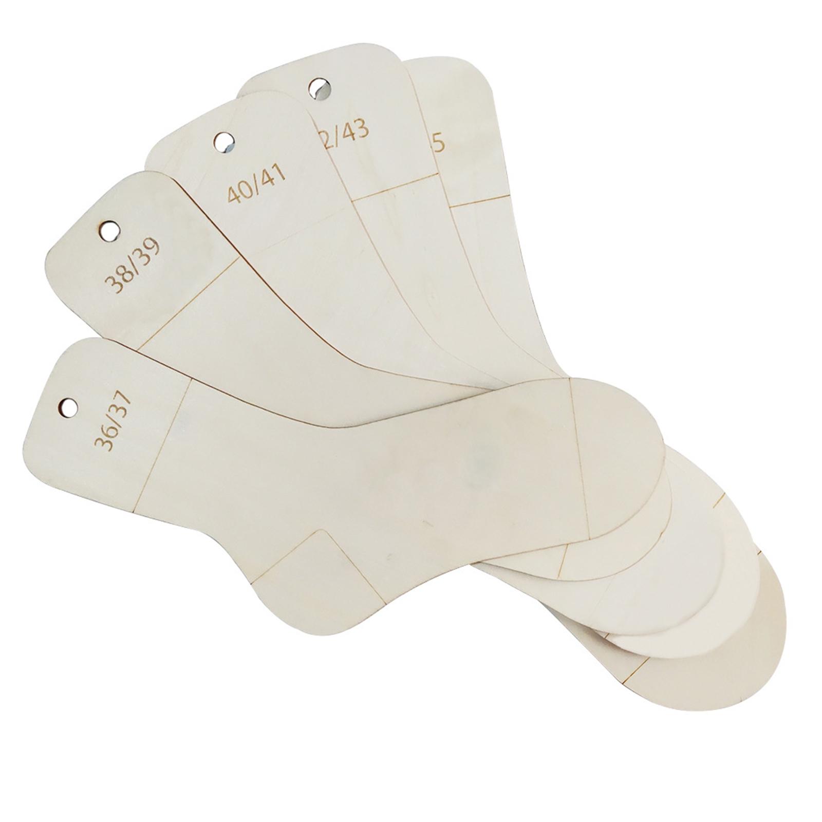 

5 Pcs/Set Socks Knitting Stencils Sock Boards Set Sock Template Knitting Aid Sock Stencils Craft Supplies Easy to Use