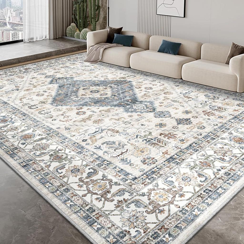 Vintage Persian Decorative Carpet for Home Living Room Sofa Carpet Washable