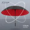 Extra Large Double Layer Men's Umbrella - 24 Bone, Long Handle, Reinforced, Thickened, Wind & Rain Resistant.