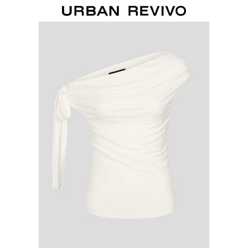 

Women s Asymmetrical One-Shoulder Tie-Strap T-Shirt XL