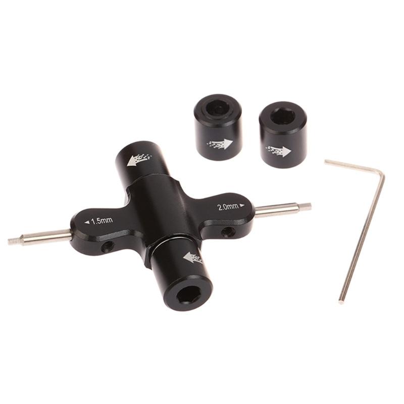 

Ratcheting Wrench Bearing Tool 1.5mm/2mm Screwdriver Release Propellers Motor Tool For Quadcopter Drones Car 1