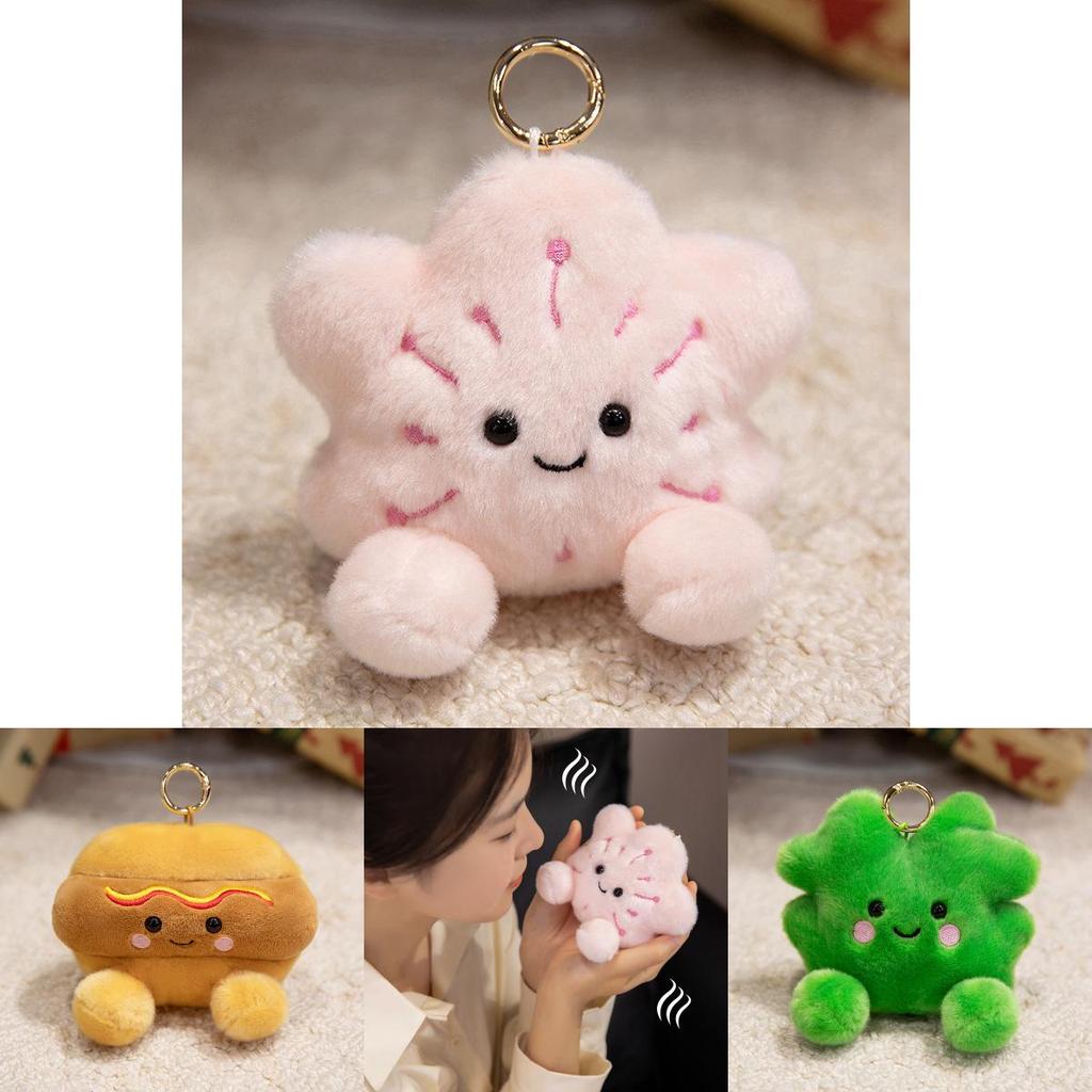 Waterdrop Shape Plush Keychain With Crystal Soft Material For Gift And Accessories