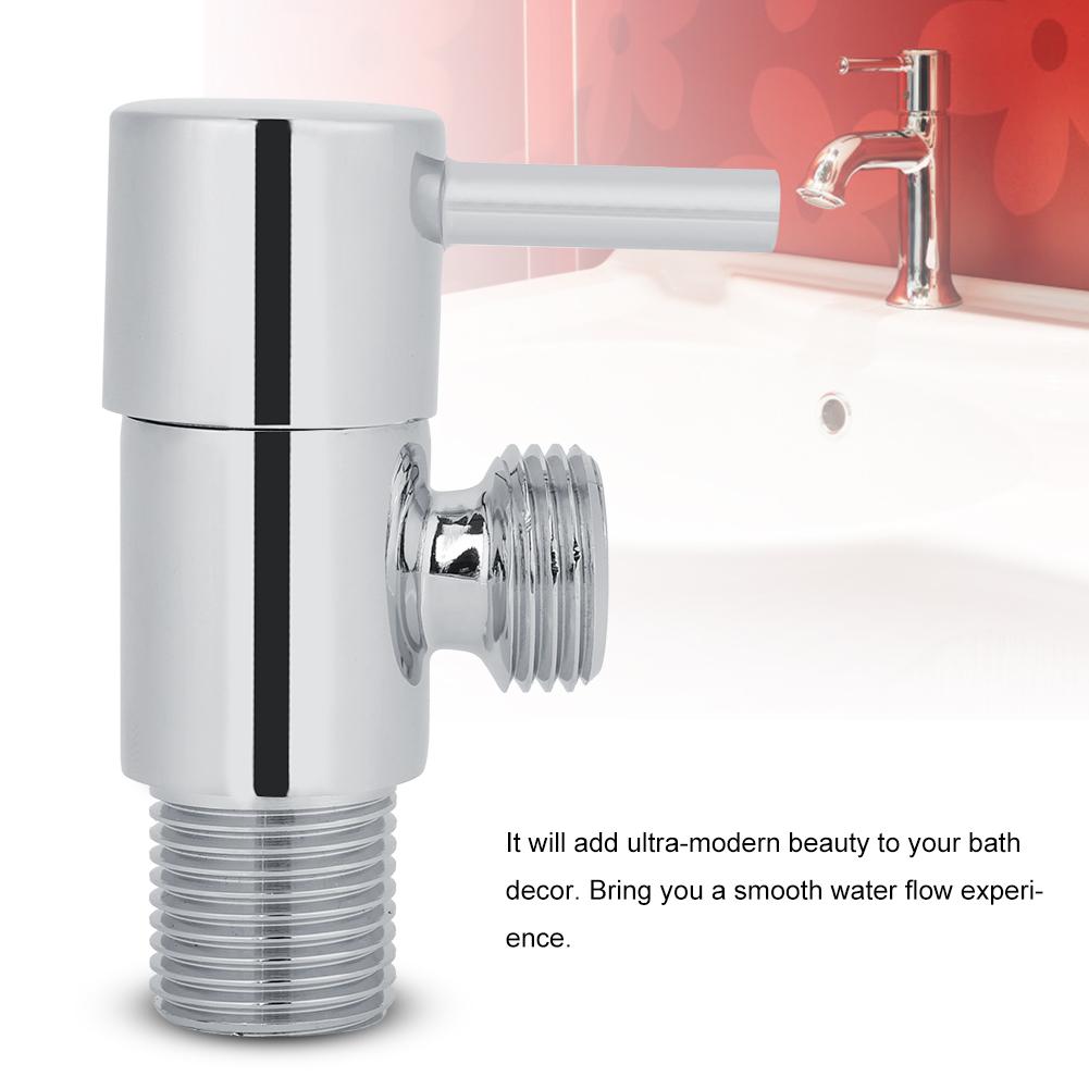 1 Stück Badezimmer Wasserregulierungs Eckventil Wasserhahn Messing Verchromt Zubehör