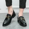 2025 New Fashion Large Size 46 Loafers Men's Low-top Pointed Leather Shoes Lazy One-pedal Casual Leather Shoes Men