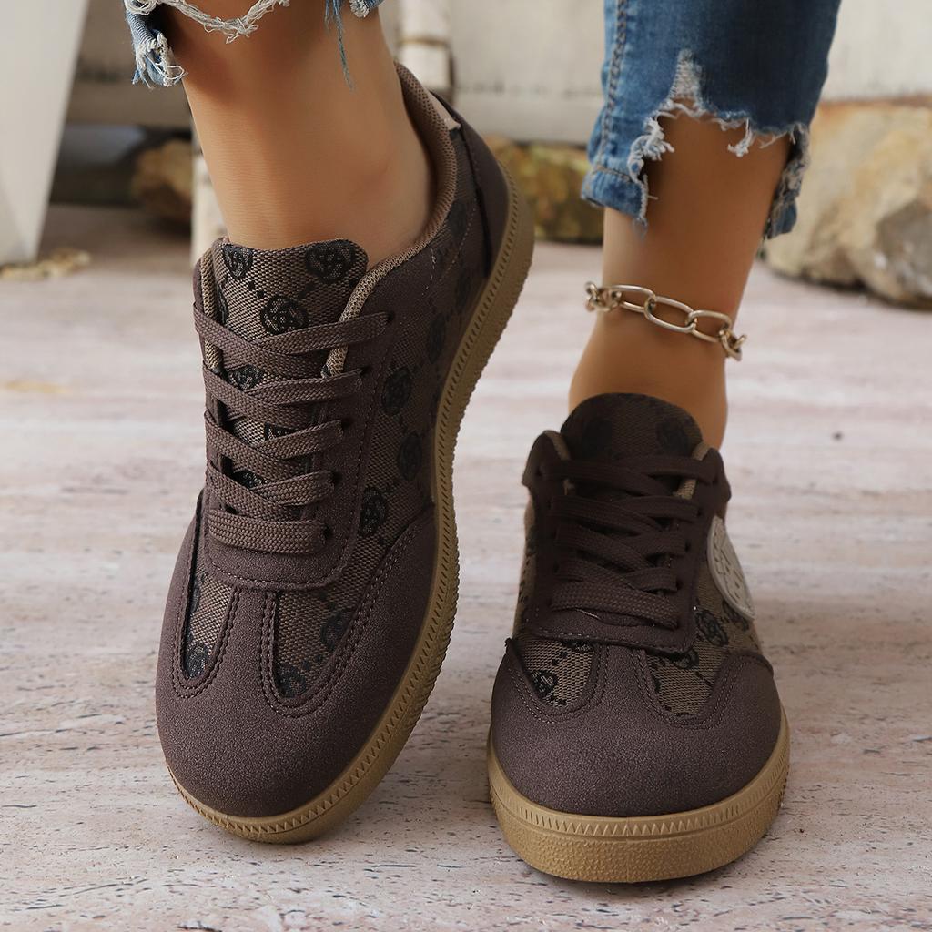 Fashion Women Sneakers Fashion Lace Up Sports Shoes Woman  Lightweight Comfortable Sneakers Women Casual Breathable Plus Size Sneakers