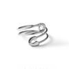 Silver Color Pin Adjustable Opening Finger Rings For Women Jewelry Gift Custom Jewelry