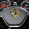 Aluminium Trim Car Steering Wheel Cover Logo Ring For VW Golf 6 7 Polo Tiguan Passat B6 B7 Touran Scirocco Beetle Jetta Caddy CCVA6