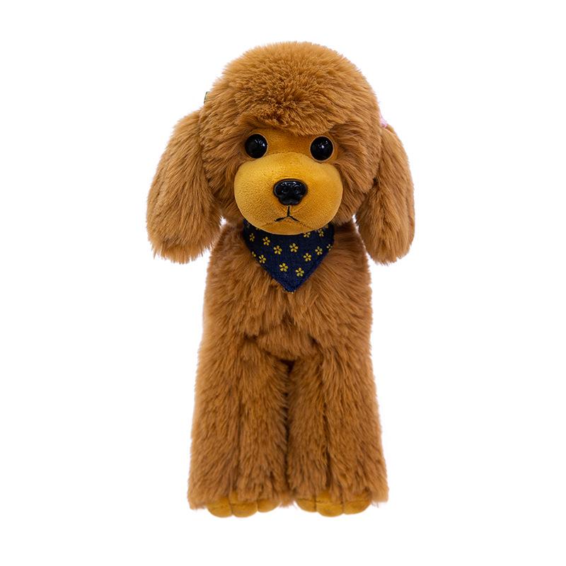 Lying Poodle Plush Toy - Dog Doll Birthday Gift