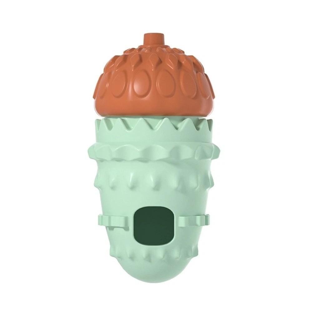 

Bite Resistant Pet Leakage Food Toys TRP Durable Interactive Dog Toys Pinecone Shape Slow Feeder Toy Relieve Boredom зелений