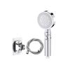 Set Soffione Doccia ad Alta Pressione 5 Modalità Soffione Doccia Massaggio Acqua Risparmio Idrico Con Tubo Arresto One-Touch Accessori Bagno