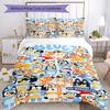 Bluey Bed Linen Set Suitable for Living Room Machine Washable Perfect Gift for Friends Family