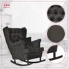 Scandinavian Wingback Rocking Chair Gaja Family Meble Black Olive 10 Pik