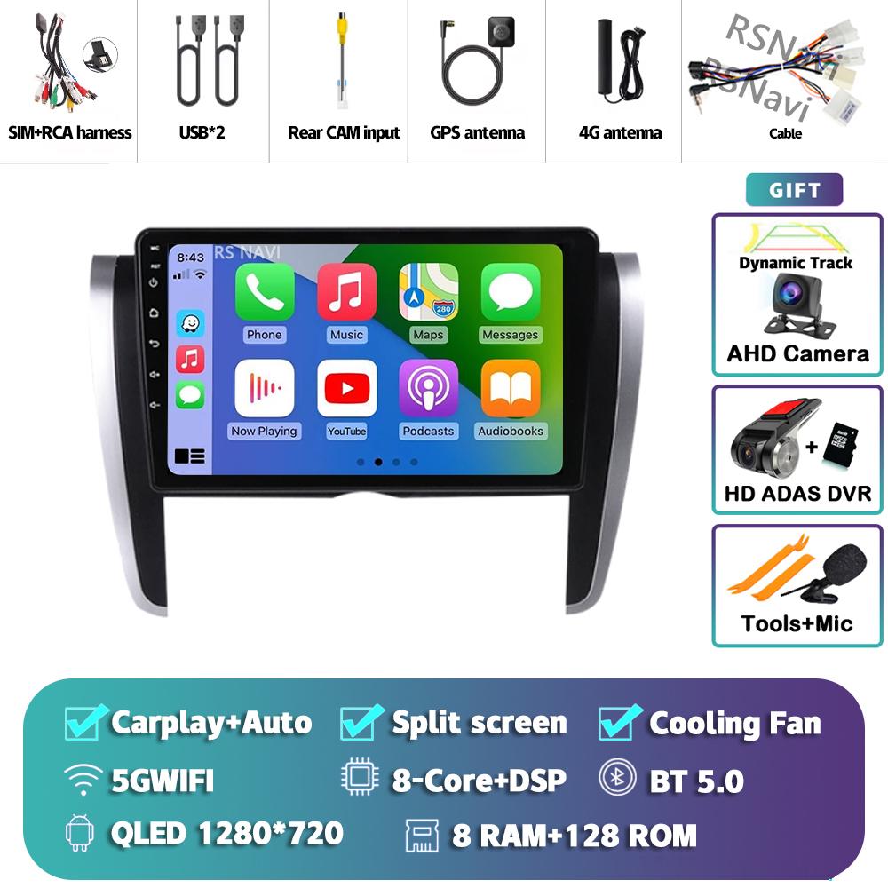 Android 14 Carplay Auto For Toyota Allion 2007 - 2020 Car Radio 4G+WIFI Player Multimedia Stereo Navigation Video GPS Head Unit