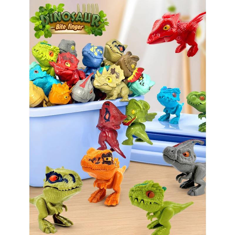 6/12/24 PZ Dinosauro Morde Dita Modello Tirannosauro Giocattoli Articolazioni Mobili Simulazione Giocattoli Dinosauro Morde Dita Regalo per Festival