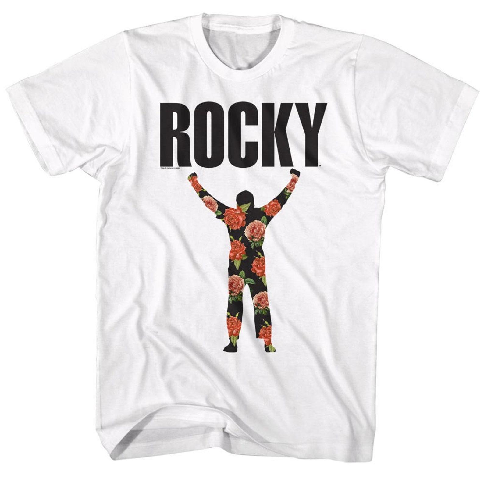 Rocky Flower 1 White T-Shirt L