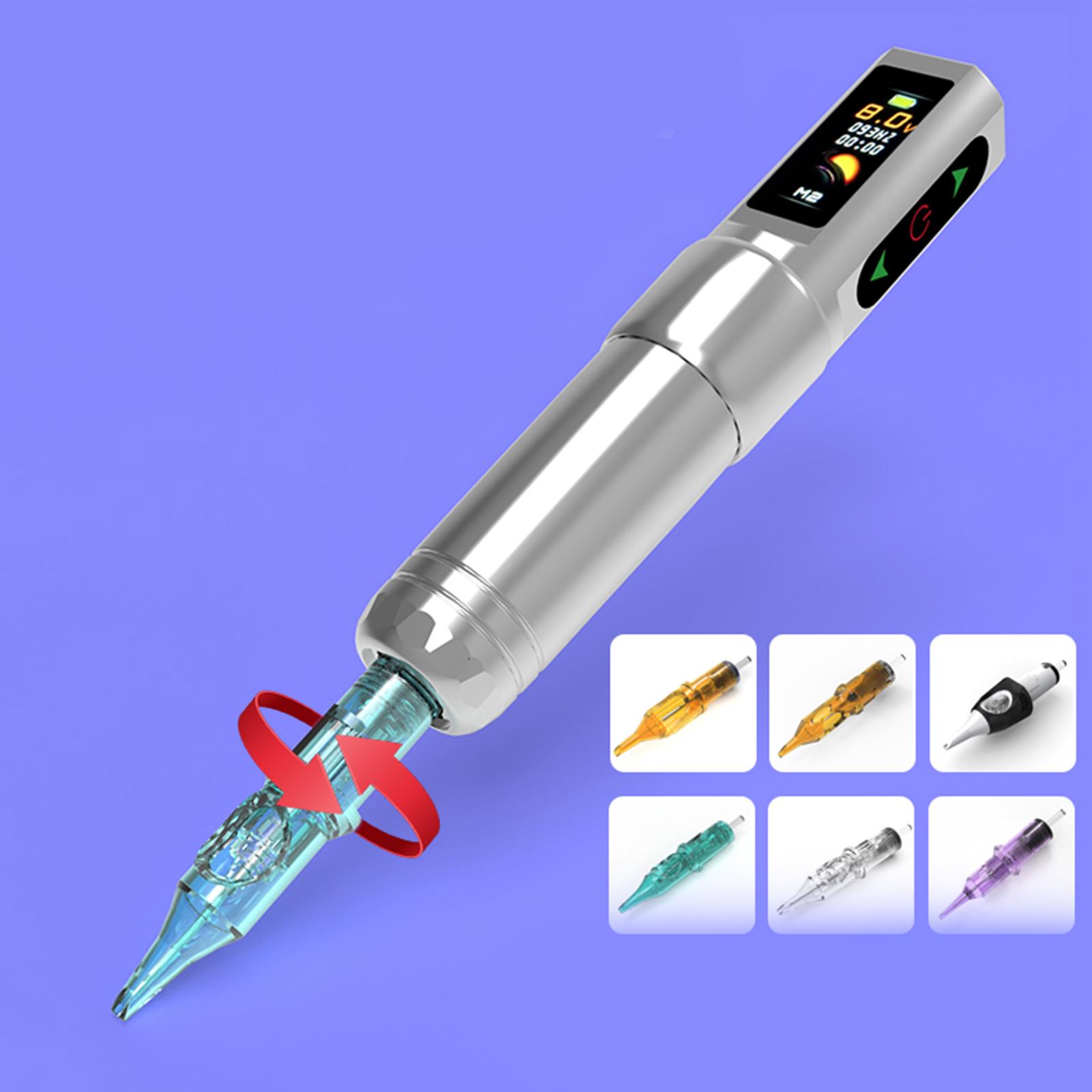 Профессиональная татуировочная ручка на батарейках с мощным бессердечным двигателем 750 — фото 3