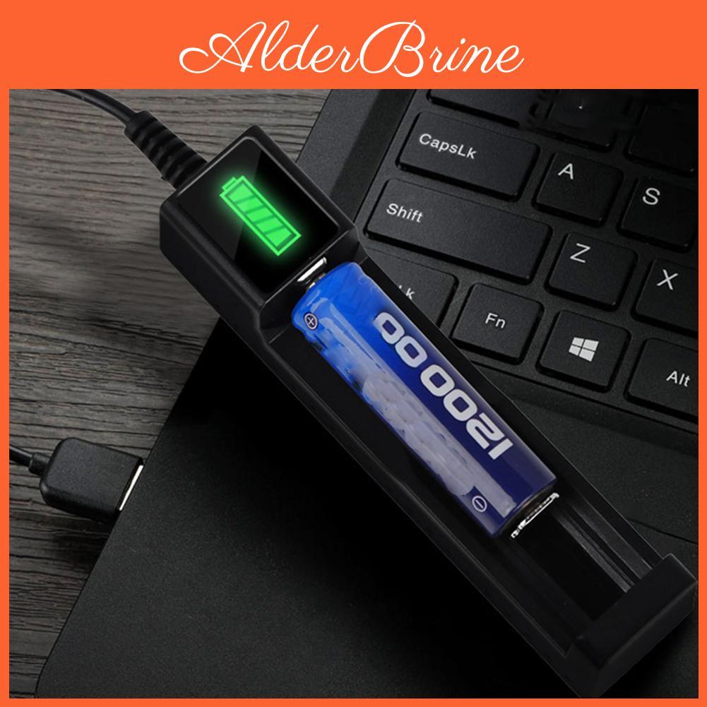 Battery Slot Usb 1 Charger Adapter Smart Chargering For Rechargeable Batteries Liion 18650 14500